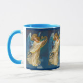 ハープの音楽を遊ぶ天使 マグカップ (左)