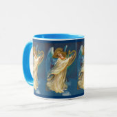 ハープの音楽を遊ぶ天使 マグカップ (正面左)