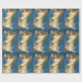 ハープの音楽を遊ぶ天使 ラッピングペーパー (フラット)