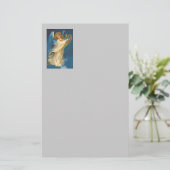 ハープの音楽を遊ぶ天使 便箋 (スタンド正面)