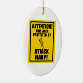 ハープを攻撃 セラミックオーナメント (右)