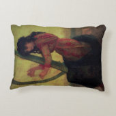 ハープを演奏しているムーサ アクセントクッション (裏面)