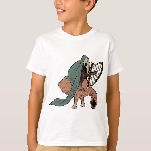 ハープを演奏している暗いライダー Tシャツ (正面)