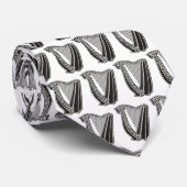 ハープアイコンの背景 ネクタイ (ロール)