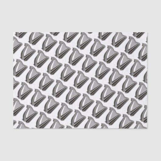 ハープアイコンの背景 薄葉紙 (正面)