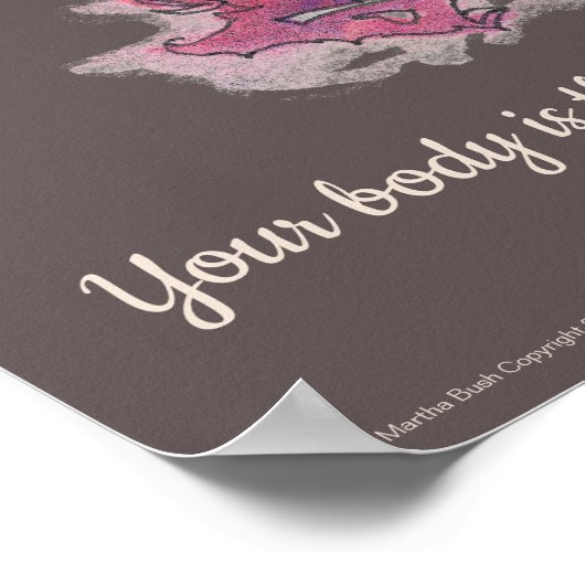 ハープアートポスターカリルジブラン引用文 ポスター (角)