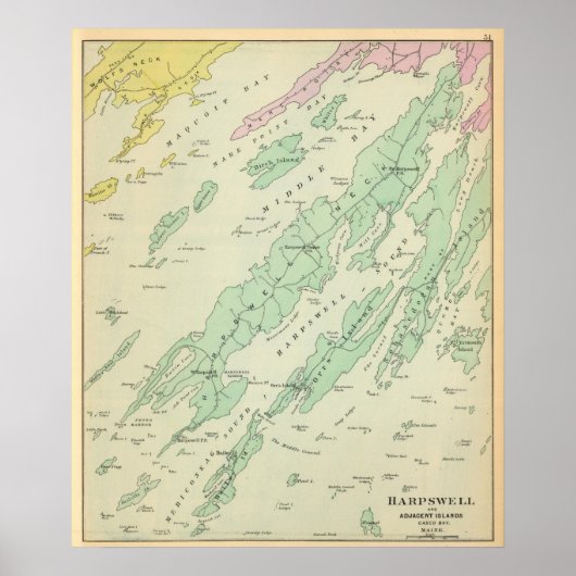 ハープウェル、隣接する島 ポスター (正面)
