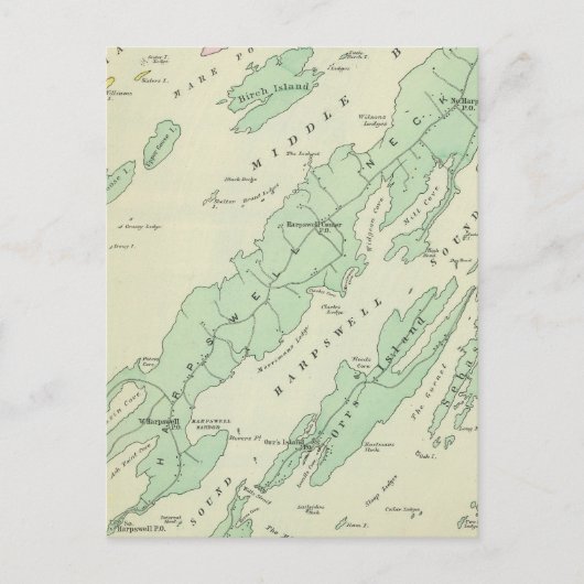 ハープウェル、隣接する島 ポストカード (正面)