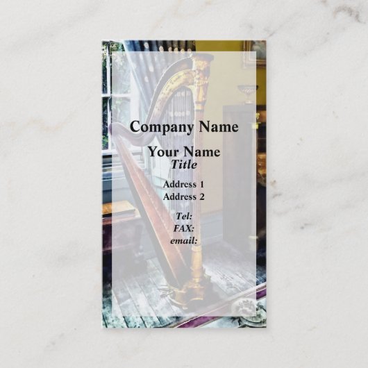 ハープエレガント 名刺 (正面)