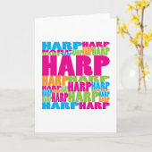 ハープカラフル カード (黄色い花)