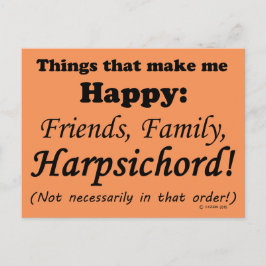 ハープシコードが嬉しい ポストカード