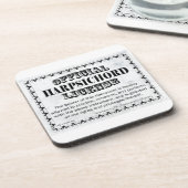 ハープシコード免許 コースター (左側)