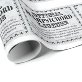 ハープシコード免許 ラッピングペーパー (ロールコーナー)