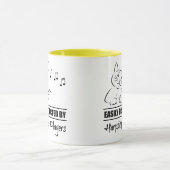 ハープシコード奏者に気を使いやすい猫 マグカップ (中央)