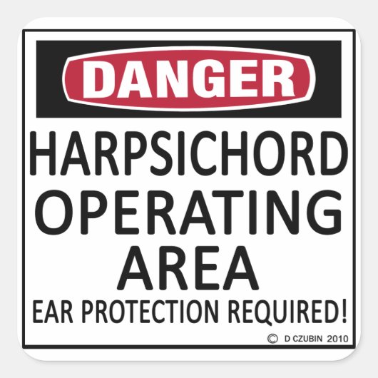 ハープシコード操業区域 スクエアシール (正面)