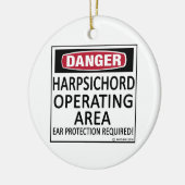 ハープシコード操業区域 セラミックオーナメント (左)