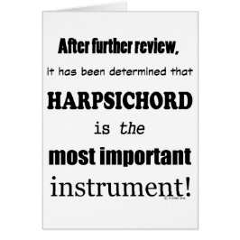 ハープシコード最も重要な楽器