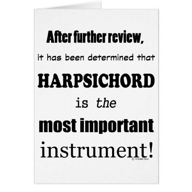 ハープシコード最も重要な楽器 (正面)