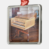 ハープシコード、ヤコブKirckman著、英語1766年 メタルオーナメント (左)