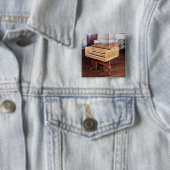 ハープシコード、ヤコブKirckman著、英語1766年 缶バッジ (インサイチュ)