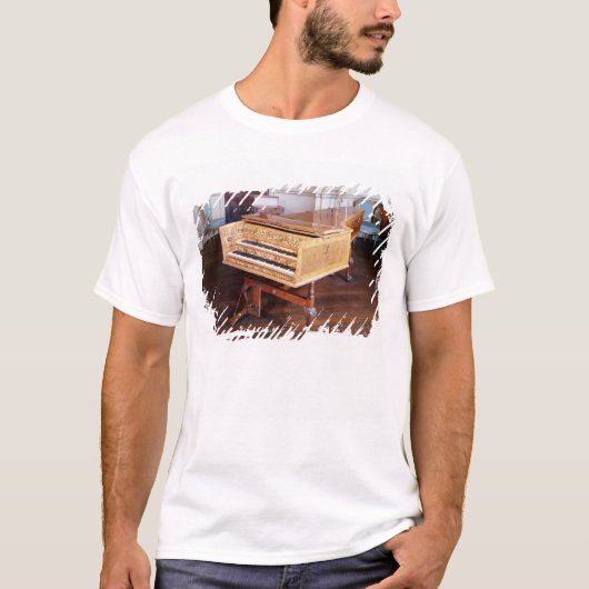 ハープシコード、ヤコブKirckman著、英語1766年 Tシャツ (正面)