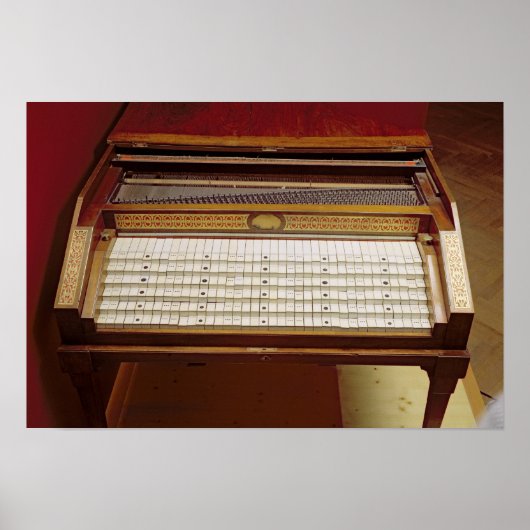 ハープシコード、ヨハン・ヤコブ・コニケ著、1796年 ポスター (正面)