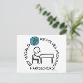 ハープシコード – ワールドリボルブのまわりに ポストカード (スタンド正面)