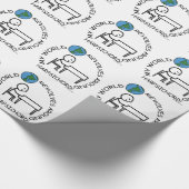 ハープシコード – ワールドリボルブのまわりに ラッピングペーパー (角)