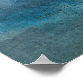 ハープシール水彩画ポスター ポスター (角)