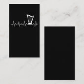 ハープハートビートミュージシャンハーププレーヤー 名刺 (正面/裏面)