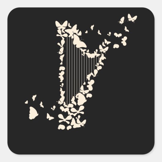 ハープハーピスト スクエアシール (正面)