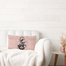 ハープバード&ピンクダイヤモンドピロー ランバークッション