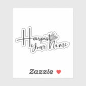 ハープパーソナライズされたステッカー シール (シート)