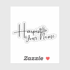 ハープパーソナライズされたステッカー シール