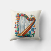 ハープフォークアート装飾用クッション クッション (裏面)