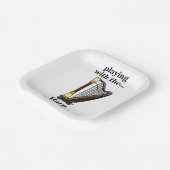 ハープミュージカル楽器ハープパーティー ペーパープレート (傾斜あり)