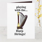 ハープミュージカル楽器ハープ カード (黄色い花)