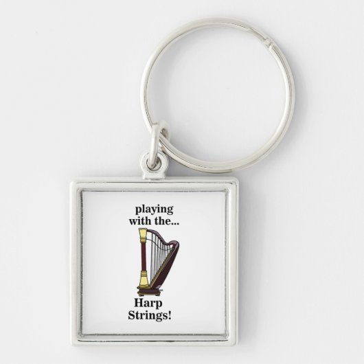 ハープミュージカル楽器ハープ キーホルダー (正面)