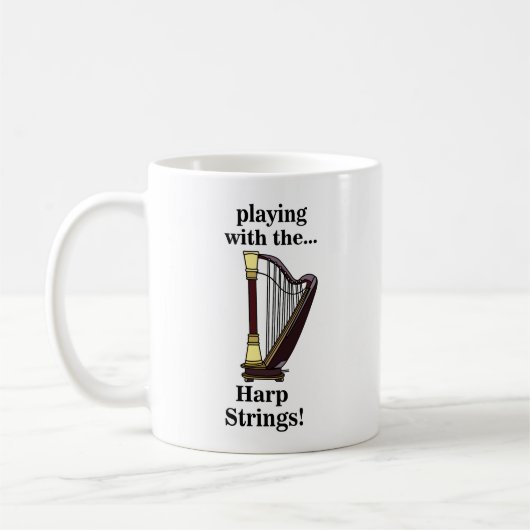 ハープミュージカル楽器ハープ コーヒーマグカップ (左)