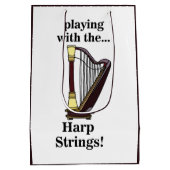 ハープミュージカル楽器ハープ ミディアムペーパーバッグ (裏面)