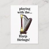 ハープミュージカル楽器ハープ 名刺 (正面)