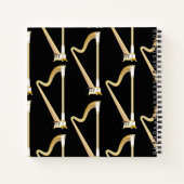 ハープミュージシャンミュージック先生 ノートブック (裏面)