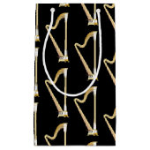 ハープミュージシャン音楽先生 スモールペーパーバッグ (正面)