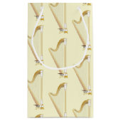 ハープミュージシャン音楽先生 スモールペーパーバッグ (裏面)