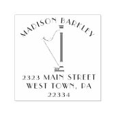 ハープミュージシャン音楽先生 セルフインキングスタンプ (デザイン)