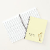 ハープミュージシャン音楽先生 ノートブック (内部)