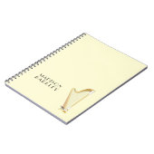 ハープミュージシャン音楽先生 ノートブック (左側)