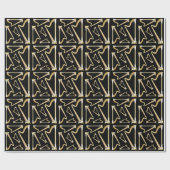 ハープミュージシャン音楽先生 ラッピングペーパー (フラット)