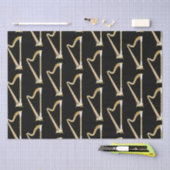 ハープミュージシャン音楽先生 薄葉紙 (クラフト)