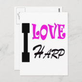 ハープ大好き ポストカード (正面/裏面)